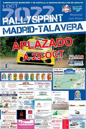 – APLAZADO CARTEL RALLYSPRINT 2022