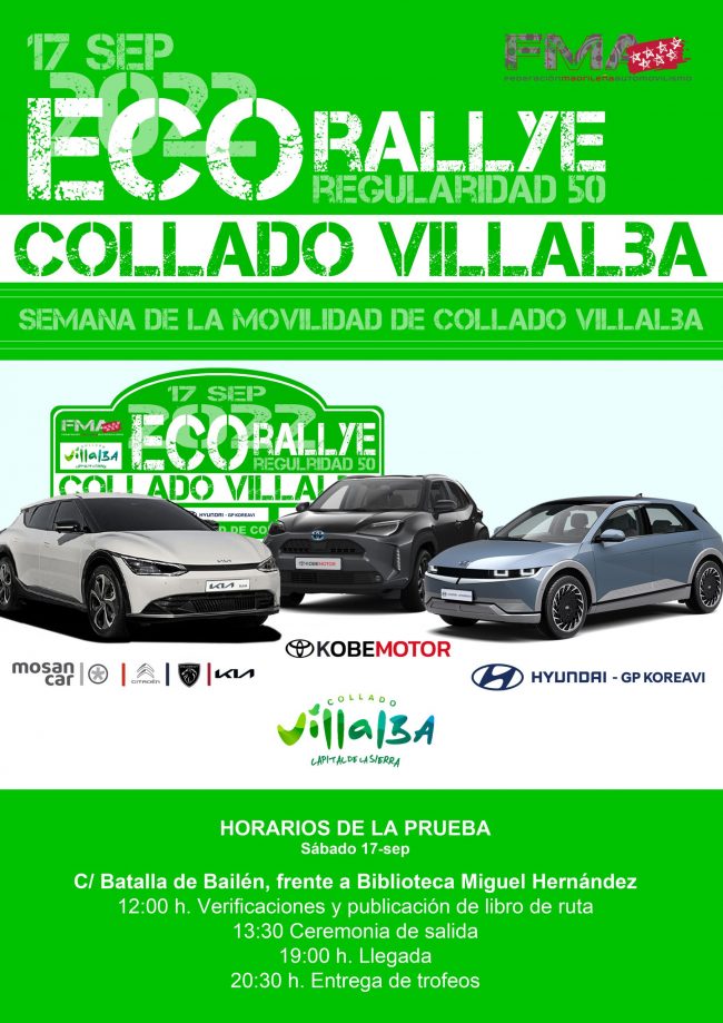 – Cartel E-Rallye Collado Villalba
